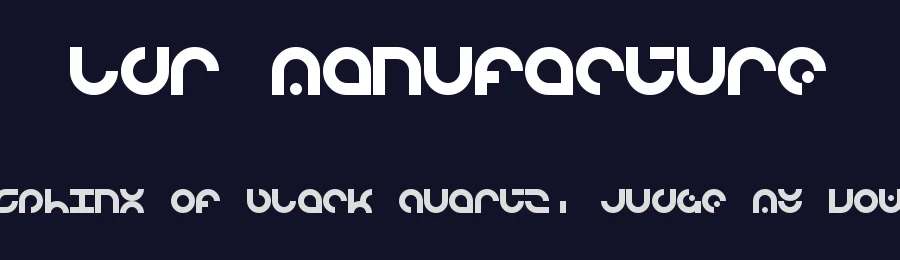 LDR Manufacture by Neoqueto — Display Font — thumbnail 2