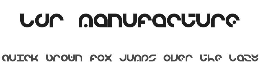 LDR Manufacture by Neoqueto — Display Font