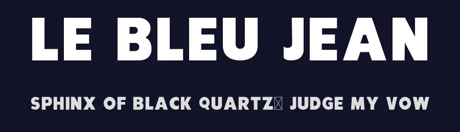 Le Bleu Jean by Tess JeanPhont — Sans Serif Font — thumbnail 2