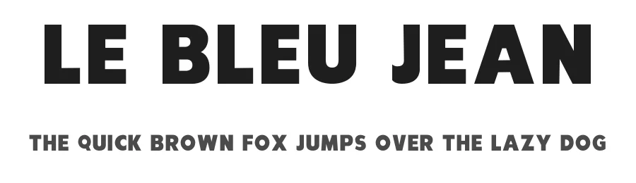 Le Bleu Jean by Tess JeanPhont β Sans Serif Font