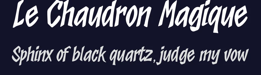 Le Chaudron Magique by BlackFridayFont FMF — Decorative Font — thumbnail 2