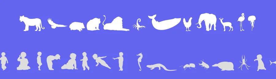 Le monde de Victor by Philippe  Andrevon — Dingbats Font — thumbnail 3