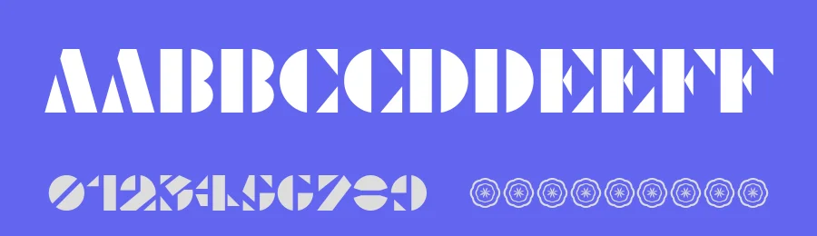 Le Pochoir by Toto — Decorative Font — thumbnail 3