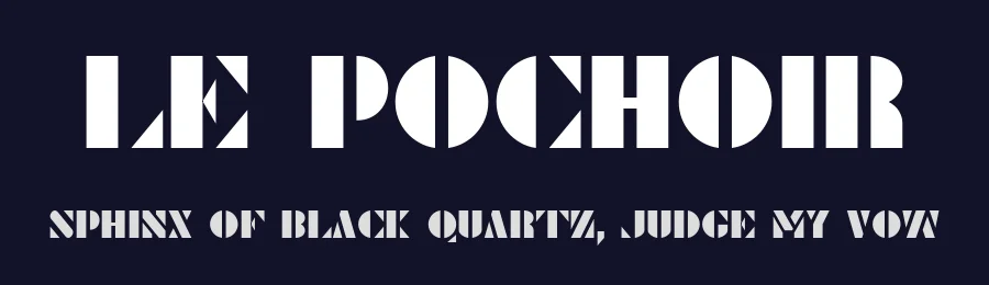 Le Pochoir by Toto — Decorative Font — thumbnail 2