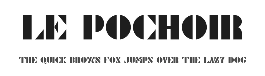 Le Pochoir by Toto β Decorative Font