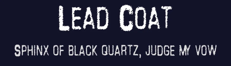 Lead Coat by .ttf — Decorative Font — thumbnail 2