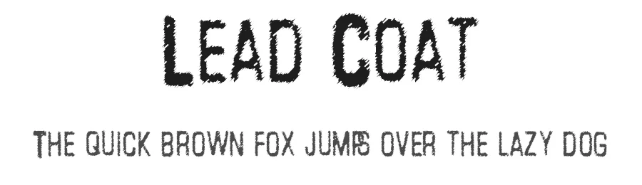 Lead Coat by .ttf β Decorative Font