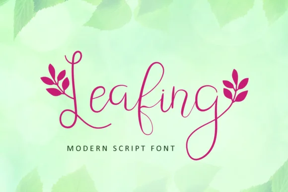 Leafing Font by illushvara — Script Handwritten Font