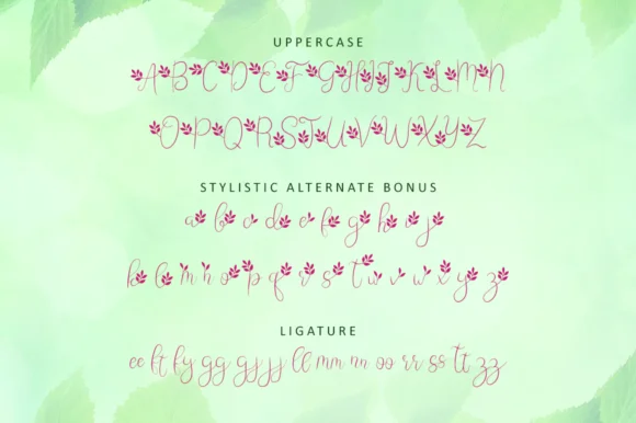 Leafing Font by illushvara — Script Handwritten Font — thumbnail 9