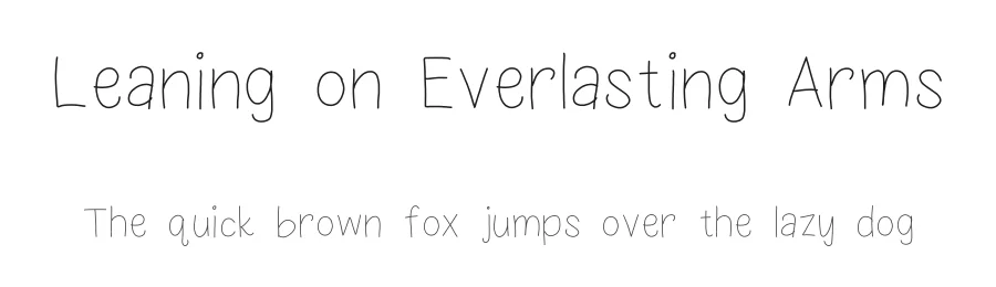 Leaning on Everlasting Arms