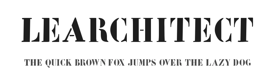 LeArchitect by Manfred Klein — Decorative Font