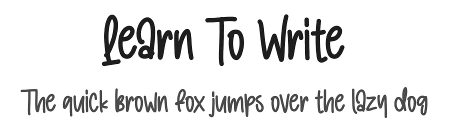 Learn To Write