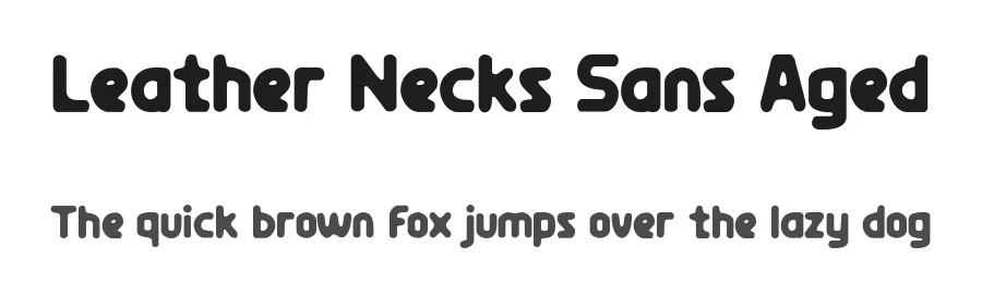 Leather Necks Sans Aged