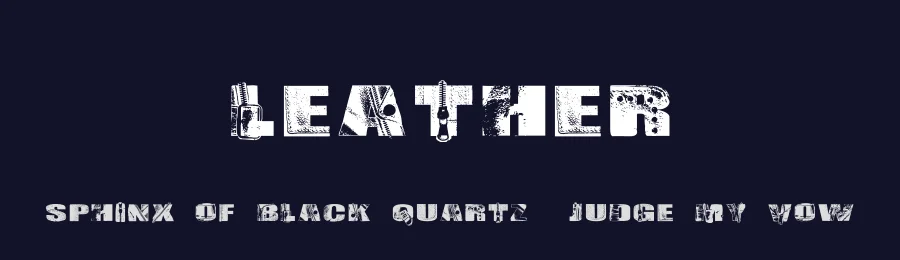 Leather by Cloutierfontes — Decorative Font — thumbnail 2
