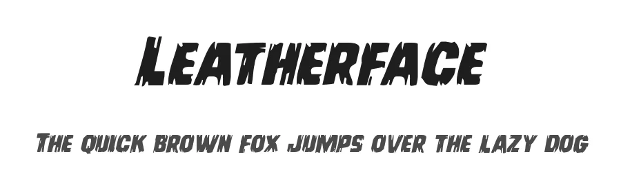 Leatherface by Iconian Fonts — Decorative Font