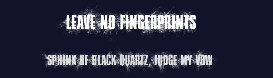 Leave No Fingerprints by Vladimir Nikolic — Decorative Font — thumbnail 2