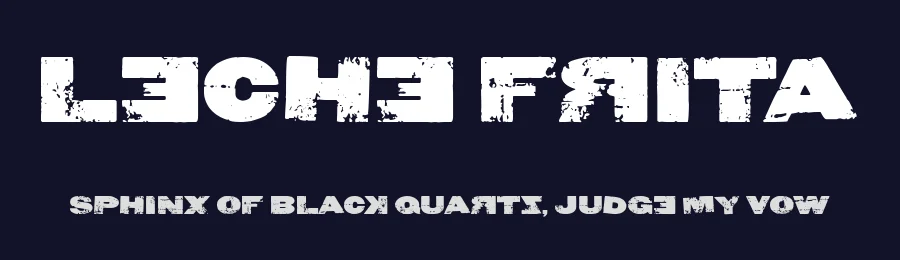 Leche Frita by Woodcutter — Decorative Font — thumbnail 2