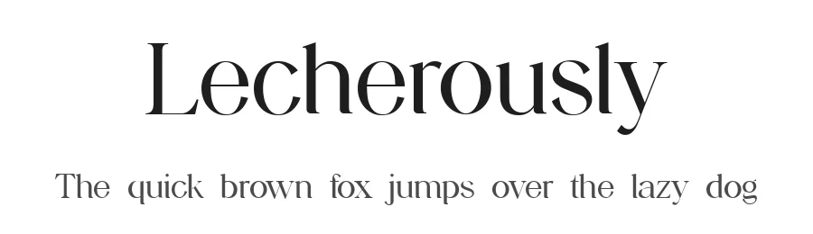 Lecherously