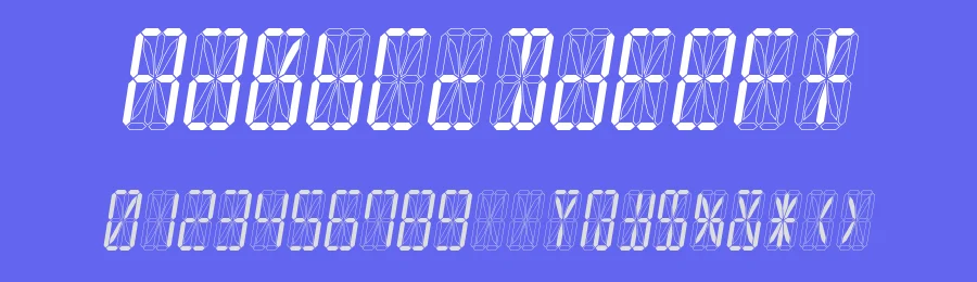 Led16sgmnt by Rizki  Alisaptamarza — Display Font — thumbnail 3