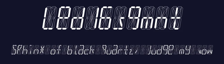Led16sgmnt by Rizki  Alisaptamarza — Display Font — thumbnail 2