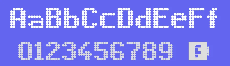 Led 8x6 by MelPurpleCrystal — Display Font — thumbnail 3