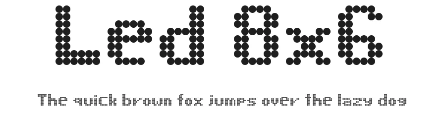 Led 8x6 by MelPurpleCrystal — Display Font