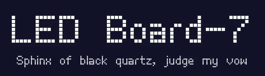 LED Board-7 by Style-7 — Display Font — thumbnail 2
