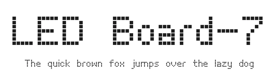 LED Board-7 by Style-7 — Display Font