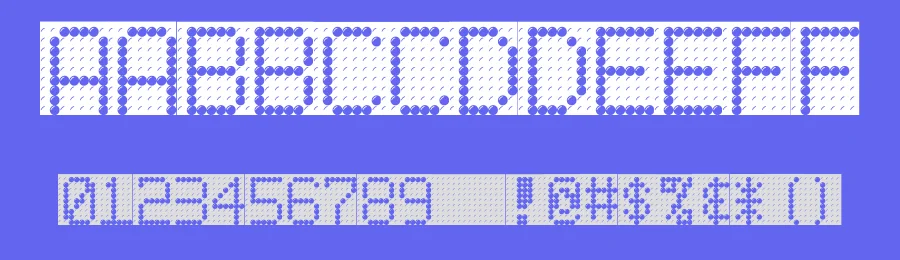 Led Board by Paul Hustava — Display Font — thumbnail 3
