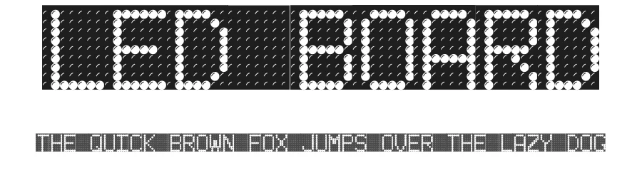 Led Board by Paul Hustava — Display Font