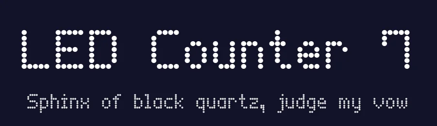 LED Counter 7 by Style-7 — Display Font — thumbnail 2
