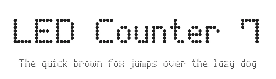 LED Counter 7 by Style-7 — Display Font