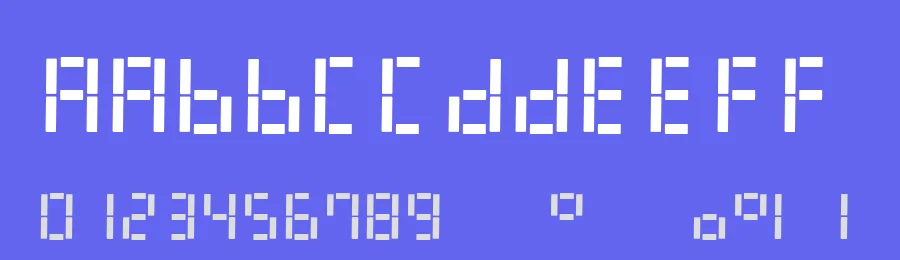 LED Digital 7 by Style-7 — Display Font — thumbnail 3