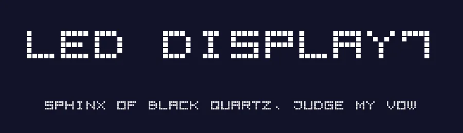 LED Display7 by Style-7 — Display Font — thumbnail 2