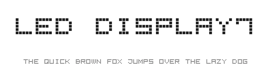 LED Display7 by Style-7 — Display Font