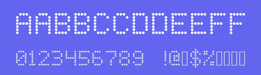 LED Dot-Matrix by Krafti Lab — Display Font — thumbnail 3