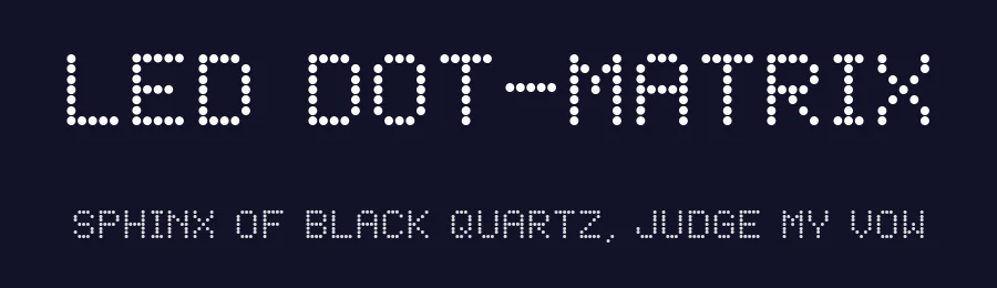 LED Dot-Matrix by Krafti Lab — Display Font — thumbnail 2