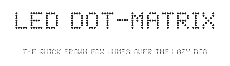 LED Dot-Matrix by Krafti Lab — Display Font