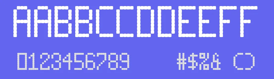 LED LCD 123 by zanatlija — Display Font — thumbnail 3