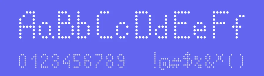 Led Panel Station On by Pierre Boutet — Display Font — thumbnail 3