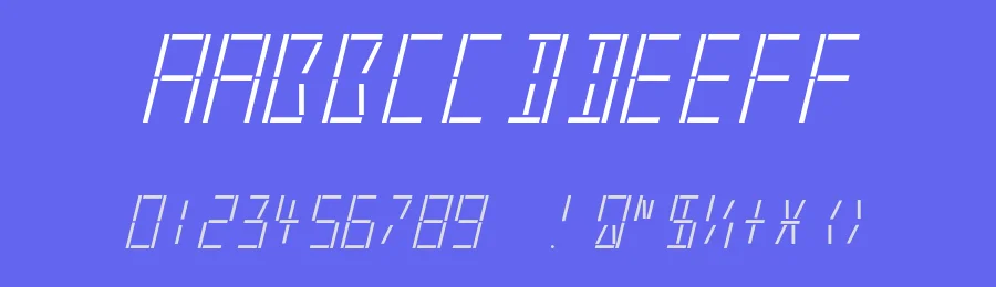 LED Real by Matthew Welch — Display Font — thumbnail 3