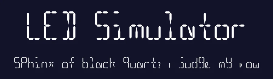 LED Simulator by Colonel Sanders — Display Font — thumbnail 2