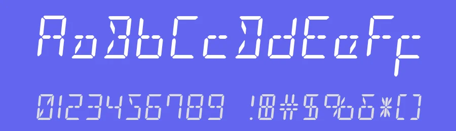 LED Sled by Iconian Fonts — Display Font — thumbnail 3