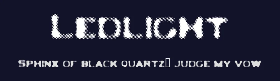 Ledlight by Billy Argel Fonts ® — Display Font — thumbnail 2