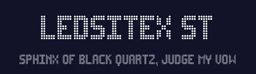 Ledsitex ST by Southype — Display Font — thumbnail 2