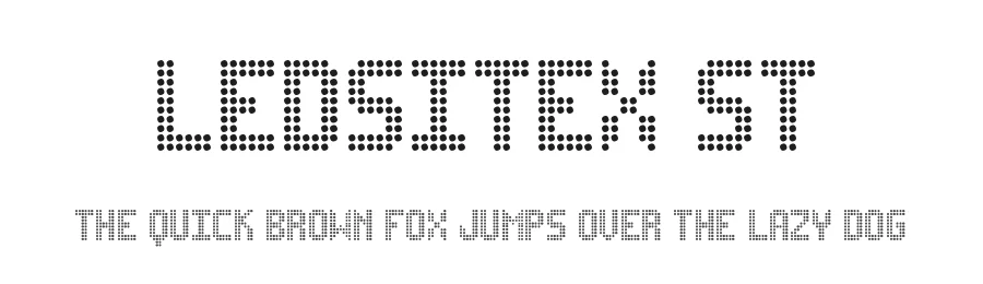 Ledsitex ST by Southype — Display Font