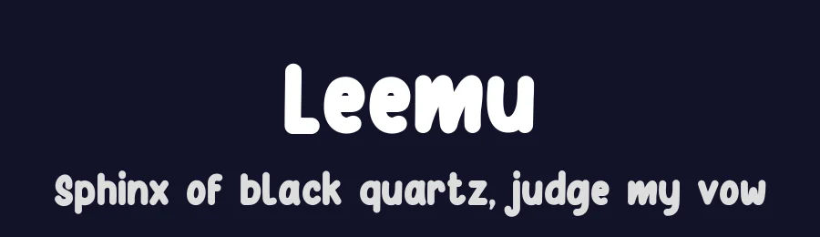 Leemu by Almaz Studio — Decorative Font — thumbnail 2