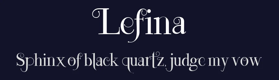Lefina by Khurasan — Decorative Font — thumbnail 2
