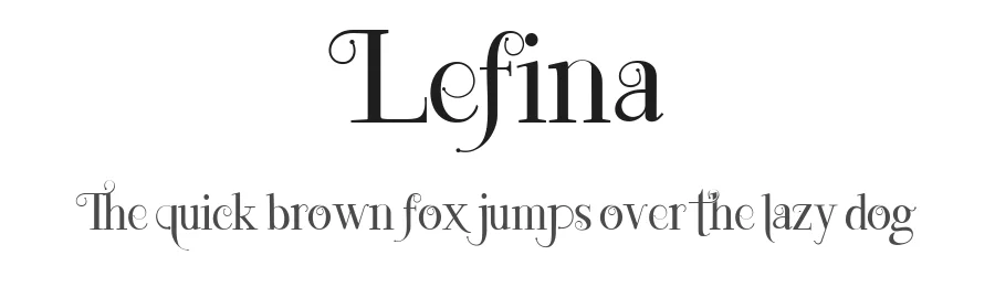 Lefina by Khurasan — Decorative Font