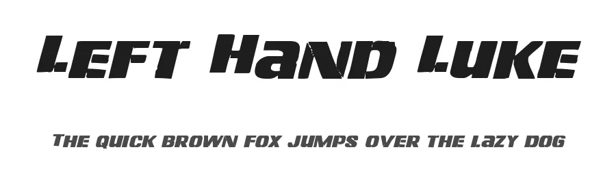 Left Hand Luke by Iconian Fonts β Decorative Font